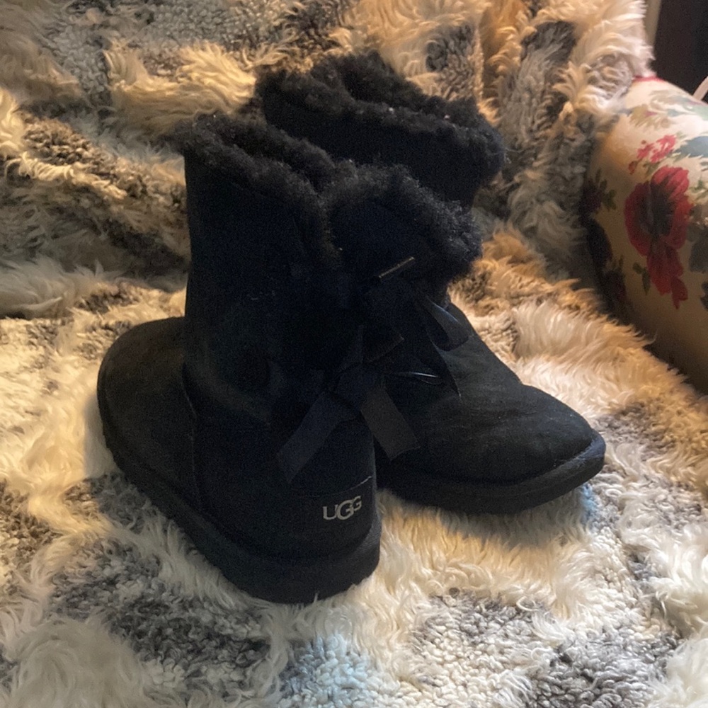 Ugg short black Bailey Bow ll boots